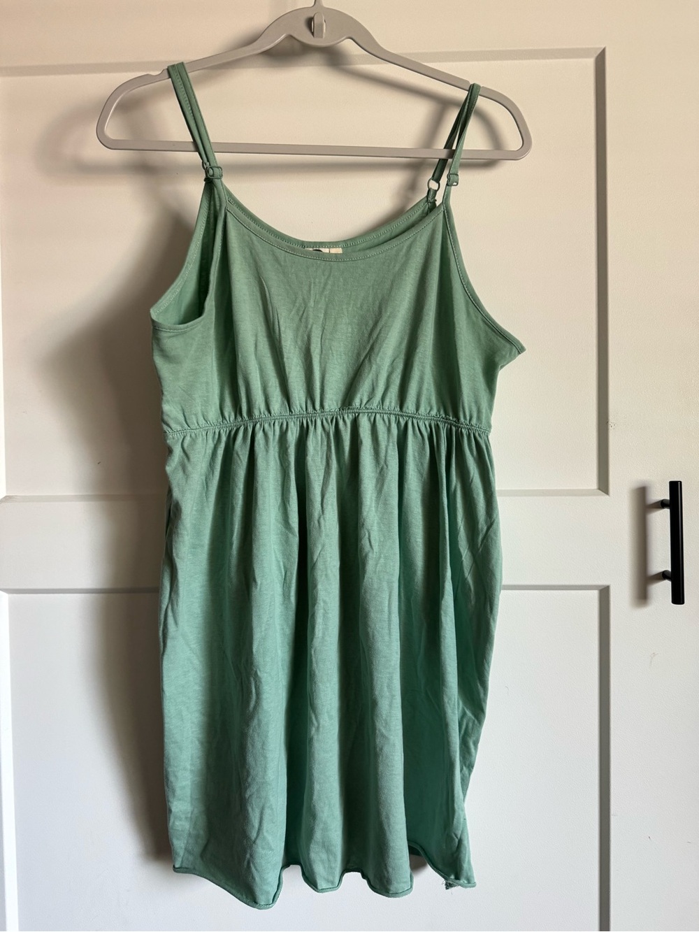 Lagaci Mint Green Spaghetti Strap tank top